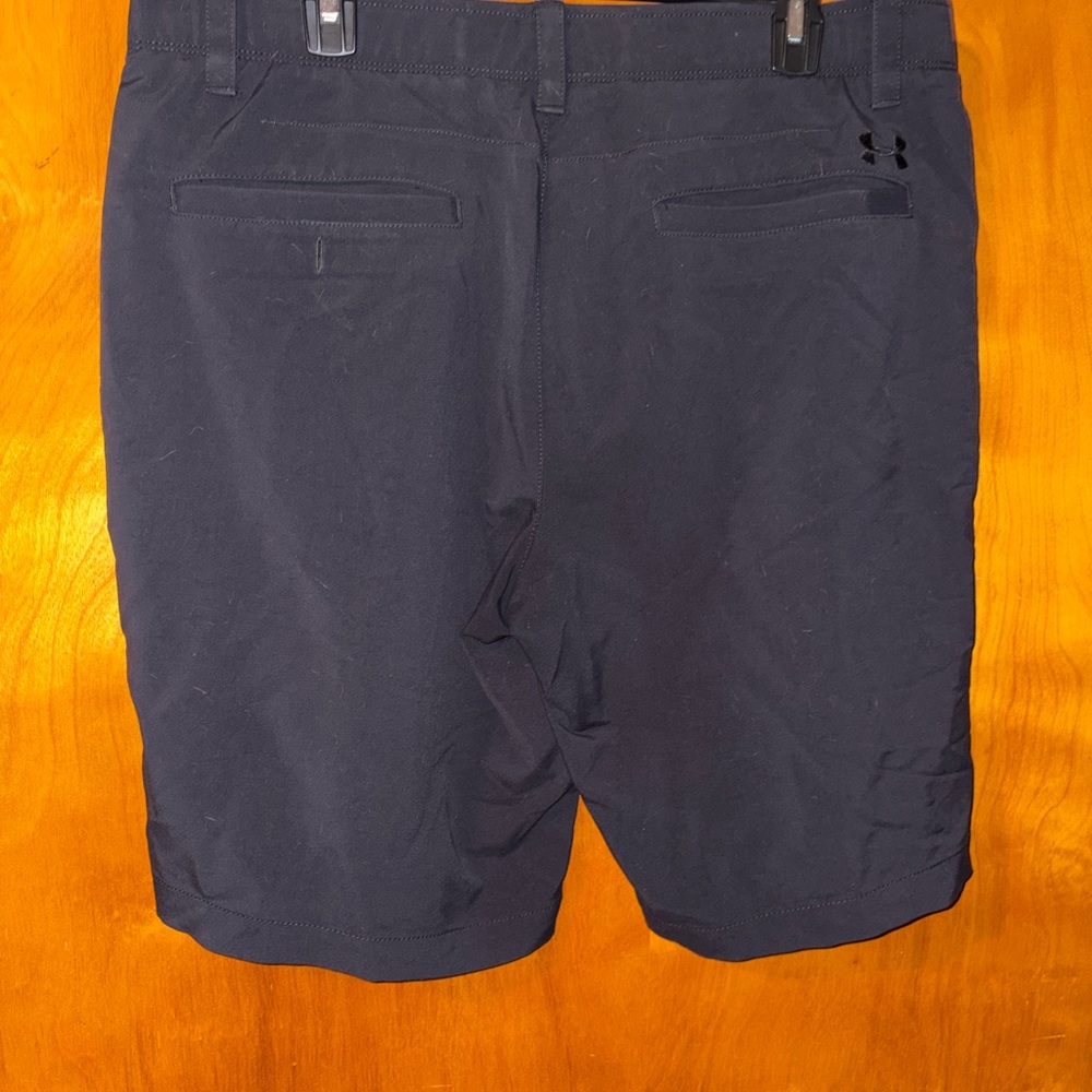 Under Armour Men's Dark Navy Flat Front Performance Shorts